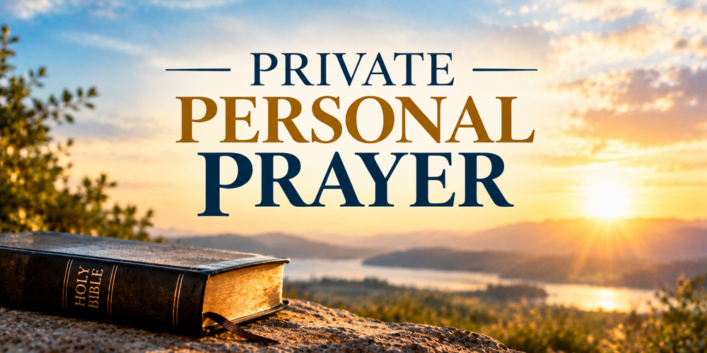 Private Personal Prayer